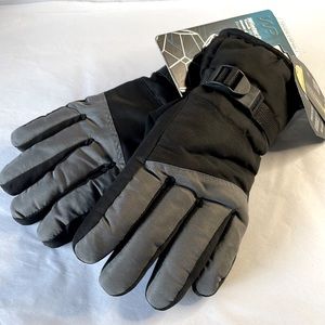 Aqua proof gloves winter proof black and gray size medium touchscreen‎ capable